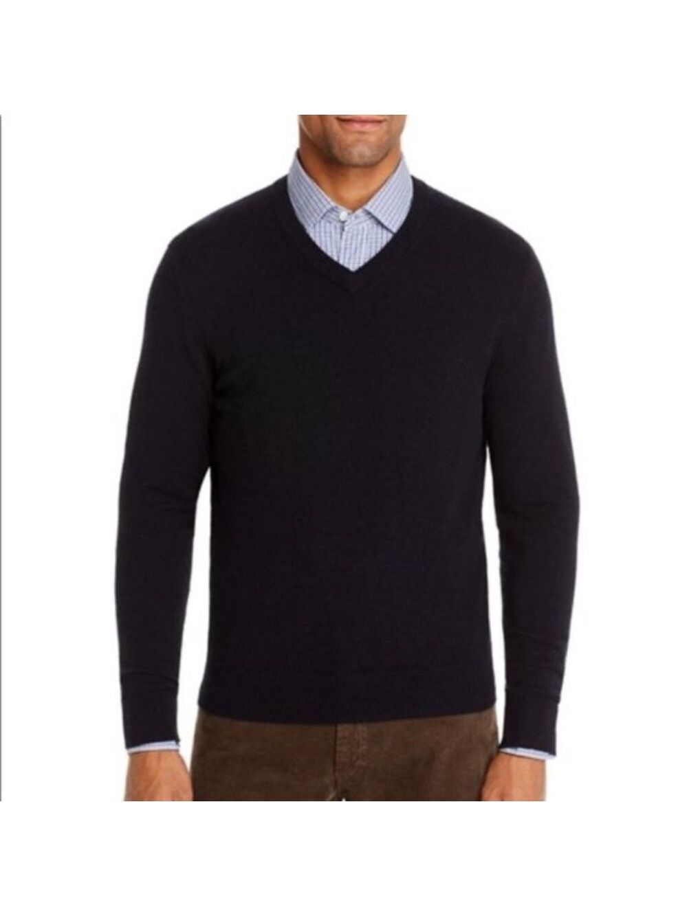 Hickey Freeman Mens V-Neck Pullover